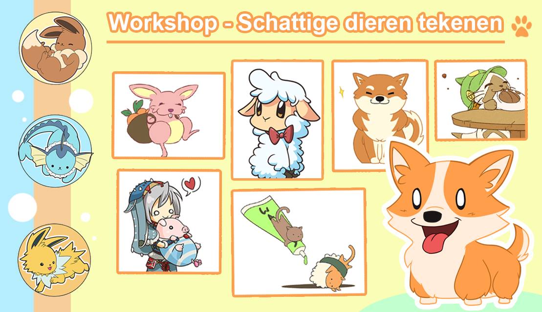 Manga Workshop Schattige Dieren - Tomocon - Anime ...